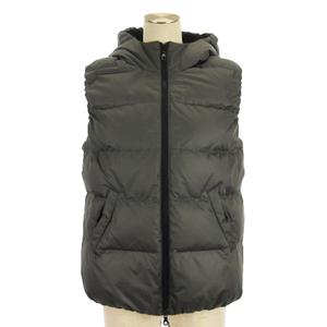 セオリーリュクス theory luxe ダウンベスト フーディ ジップアップ グレー 38 レディース