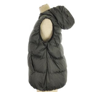 セオリーリュクス theory luxe ダウンベスト フーディ ジップアップ グレー 38 レディース