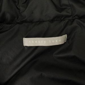 セオリーリュクス theory luxe ダウンベスト フーディ ジップアップ グレー 38 レディース