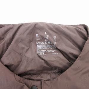 無印良品 良品計画 ダウンベスト ナイロン L 茶 ブラウン /UD ■F レディース