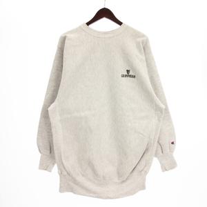 チャンピオン CHAMPION リバースウィーブ スウェット トレーナー 長袖 クルーネック 刺繍 プルオーバー 裏起毛 グレー XXL メンズ