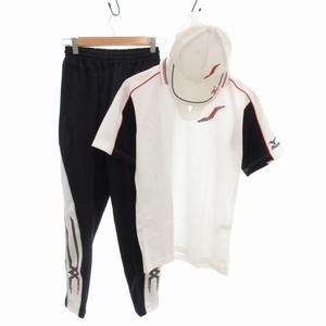 ミズノ MIZUNO Baseball Products セットアップ スポーツウェア 野球 ポロシャツ パンツ キャップ 帽子 M 紺 ネイビー 白 ホワイト /FT ■GY99 メンズ