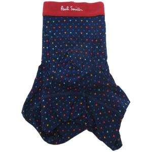 未使用品 ポールスミス PAUL SMITH インナーウェア ショーツ ハート柄 総柄 L 紺 ネイビー /BS メンズ