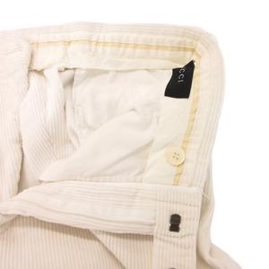 グッチ GUCCI コーデュロイパンツ スラックス 白 ホワイト /BS メンズ