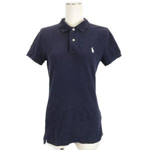 ラルフローレン RALPH LAUREN ポロシャツ 半袖 パープル M 250926E レディース