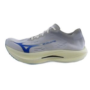 未使用品 ミズノ MIZUNO タグ付き WAVE REBELLION PRO Natural ウエーブリベリオンプロ ナチュラル スニーカー ランニングシューズ  ホワイト ブルー 28cm ■GY51 メンズ