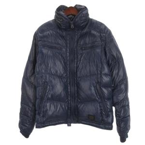 ディーゼル DIESEL ダウン ジャケット ジップアップ ネイビー L 251128E メンズ