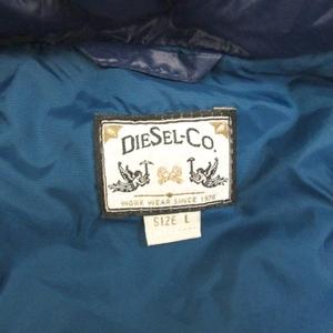 ディーゼル DIESEL ダウン ジャケット ジップアップ ネイビー L 251128E メンズ