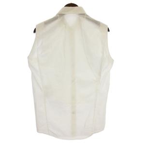 バレンシアガ BALENCIAGA ノースリーブ シャツ シアー コットン