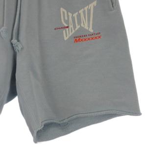 セントマイケル SAINTMICHAEL スウェット ショート パンツ ハーフ SM-HR8-0000-059 ライトブルー M ☆AA★ メンズ