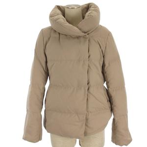 プラステ PLST ダウンジャケット ジップアップ ベージュ系 L レディース