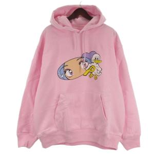 パレス Palace Rear View Hood パーカー スウェット プリント 裏起毛 ピンク XL メンズ