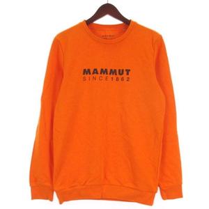 マムート MAMMUT ロゴ スウェット トレーナー オレンジ M メンズ