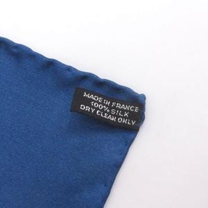 エルメス HERMES カレ 40 プチカレ スカーフ シルク フランス製 ブルー  