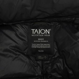 タイオン TAION ボリューム ダウンジャケット 800FP ブラック L メンズ