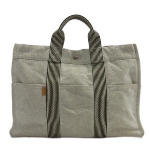 エルメス HERMES フールトゥMM キャンバス トートバッグ ハンド グレー系 ☆AA★ レディース