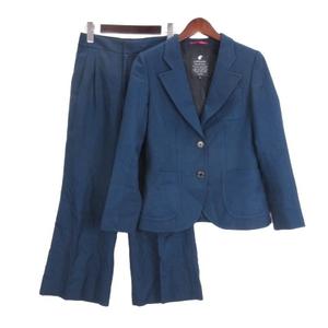 ラブレス LOVELESS セットアップ パンツスーツ ジャケット ウール 34 グリーン系 ■FF レディース