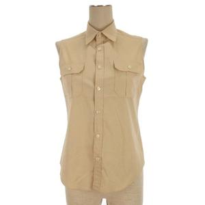 ラルフローレン RALPH LAUREN ノースリーブ シャツ ストレッチ 9 ベージュ 260109E ■FF レディース