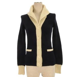 ラルフローレン RALPH LAUREN カシミヤミックス ニット カーディガン 長袖 ネイビー M 260109E ■FF レディース