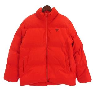 ゲス GUESS ダック ダウンジャケット ジップアップ MJ4W9894K レッド M メンズ