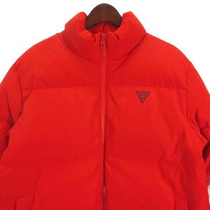 ゲス GUESS ダック ダウンジャケット ジップアップ MJ4W9894K レッド M メンズ