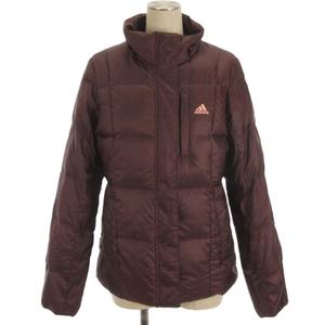 アディダス adidas ダウンジャケット ボルドー L レディース