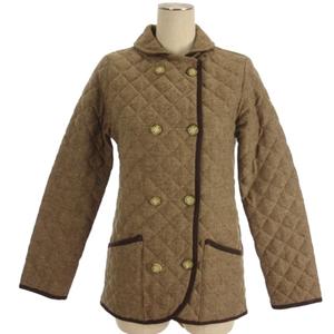 マッキントッシュ MACKINTOSH キルティングコート 中綿 英国製 ブラウン 32 ■TC レディース