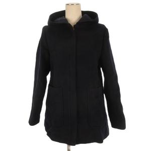 イエナ IENA ウール フーディ コート ジャケット 38 ネイビー 260127E ■TC レディース