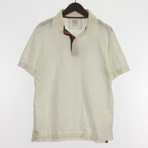ポールスミス PAUL SMITH ポロシャツ 半袖 ホワイト L ■GY12 レディース