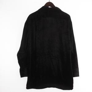 ポールスミス PAUL SMITH ベロア シャツ 長袖 ブラック M ■GY12 メンズ