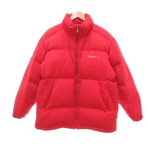 リーボック Reebok ダウンジャケット ロゴ M レッド /UO ■GY74 メンズ