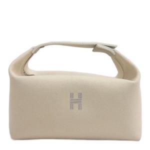エルメス HERMES ブリッドアブラック GM ハンドバッグ ポーチ フランス製 ベージュ系 ☆AA★ レディース
