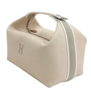 エルメス HERMES ブリッドアブラック GM ハンドバッグ ポーチ フランス製 ベージュ系 ☆AA★ レディース