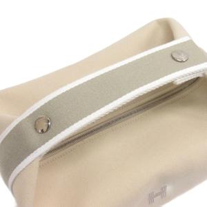 エルメス HERMES ブリッドアブラック GM ハンドバッグ ポーチ フランス製 ベージュ系 ☆AA★ レディース