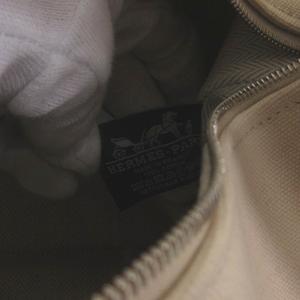 エルメス HERMES ブリッドアブラック GM ハンドバッグ ポーチ フランス製 ベージュ系 ☆AA★ レディース