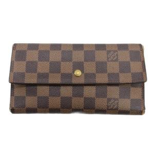ルイヴィトン LOUIS VUITTON ダミエ ポルトトレゾーレインターナショナル 三つ折り 長財布 ブラウン N61215 メンズ レディース