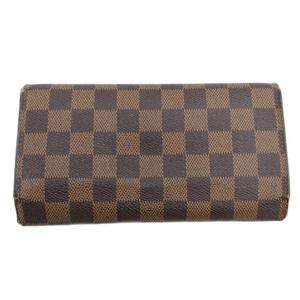ルイヴィトン LOUIS VUITTON ダミエ ポルトトレゾーレインターナショナル 三つ折り 長財布 ブラウン N61215 メンズ レディース