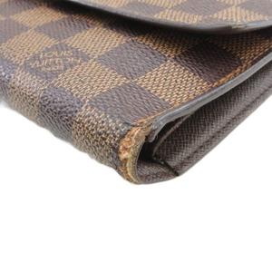 ルイヴィトン LOUIS VUITTON ダミエ ポルトトレゾーレインターナショナル 三つ折り 長財布 ブラウン N61215 メンズ レディース