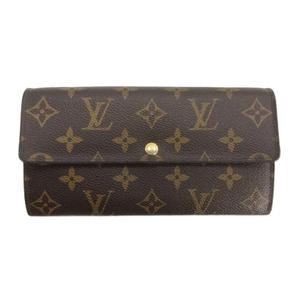ルイヴィトン LOUIS VUITTON モノグラム レオパード柄 ポルトフォイユ サラ 二つ折り 長財布 ブラウン M60106 レディース