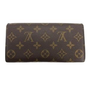 ルイヴィトン LOUIS VUITTON モノグラム レオパード柄 ポルトフォイユ サラ 二つ折り 長財布 ブラウン M60106 レディース