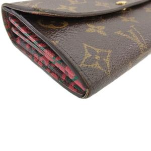 ルイヴィトン LOUIS VUITTON モノグラム レオパード柄 ポルトフォイユ サラ 二つ折り 長財布 ブラウン M60106 レディース