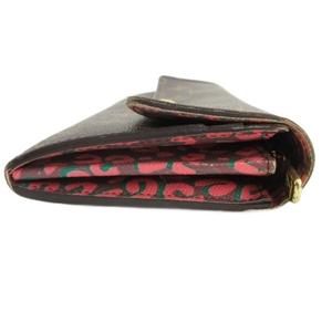 ルイヴィトン LOUIS VUITTON モノグラム レオパード柄 ポルトフォイユ サラ 二つ折り 長財布 ブラウン M60106 レディース
