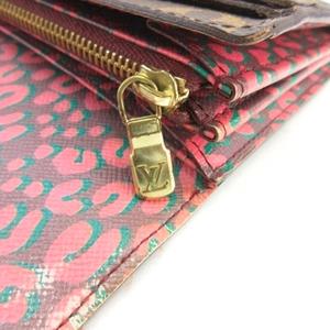 ルイヴィトン LOUIS VUITTON モノグラム レオパード柄 ポルトフォイユ サラ 二つ折り 長財布 ブラウン M60106 レディース