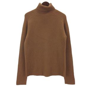 グッチ GUCCI リブニット タートルネック セーター ベージュ M メンズ