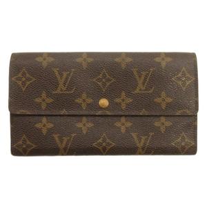ルイヴィトン LOUIS VUITTON モノグラム ポシェット ポルトモネ クレディ 長財布 M61723 ブラウン メンズ レディース