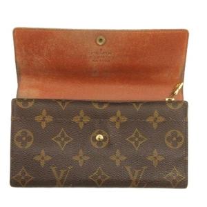 ルイヴィトン LOUIS VUITTON モノグラム ポシェット ポルトモネ クレディ 長財布 M61723 ブラウン メンズ レディース