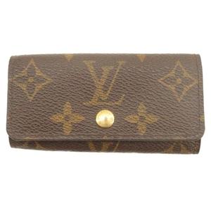ルイヴィトン LOUIS VUITTON モノグラム ミュルティクレ4 キーケース M62631 4連 ブラウン メンズ レディース