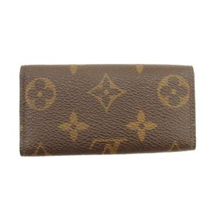 ルイヴィトン LOUIS VUITTON モノグラム ミュルティクレ4 キーケース M62631 4連 ブラウン メンズ レディース