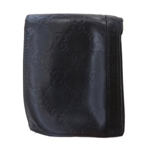 グッチ GUCCI GGエンブレム 二つ折り財布 ブラック メンズ
