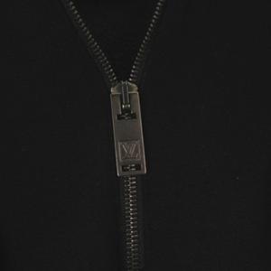 ルイヴィトン LOUIS VUITTON ハーフジップ トレーナー ニット ウール カシミヤ混 ブラック S メンズ